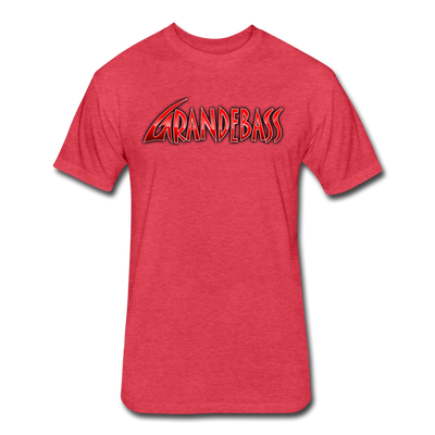 GrandeBass Fitted Cotton/Poly T-Shirt by Next Level - heather red